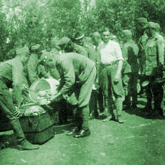 Essensausgabe. (Foto: Archiv Hausdorf)