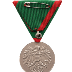 Verwundetenmedaille 2. Klasse BMI Rückseite (Foto: Peter Steiner)