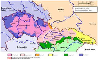 Die Sprachgruppen der Tschechoslowakei im Jahr 1930. (Grafik: Henry Mühlpfordt/CC-BY-SA 3.0)