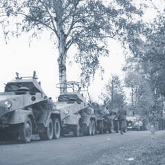 Deutsche Panzerspähwagen stehen zum Einmarsch in das Sudetenland bereit. (Bundesarchiv Bild 146-2003-0041/CC-BY-SA 3.0).