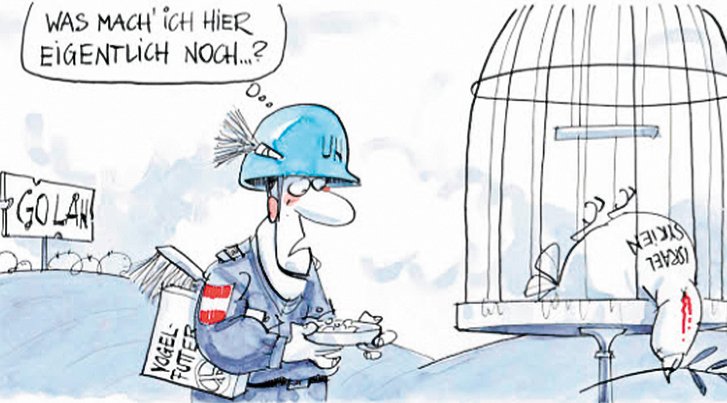 Vom Heger zum Gejagten... (Karikatur: T. Wizany/Salzburger Nachrichten)