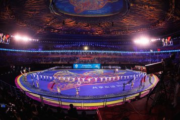 Die Abschlusszeremonie der siebten Military World Games in Wuhan. (Foto: HBF/Daniel Trippolt)
