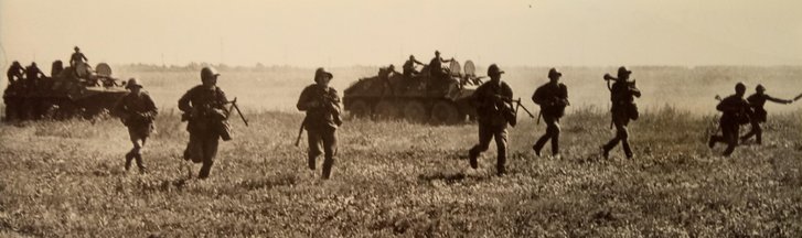 Mot-Schützen der Roten Armee während einer Großübung zur Zeit des Kalten Krieges. (Foto: Archiv Truppendienst)