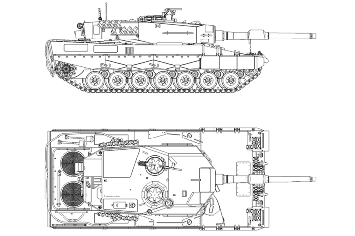 Der Kampfpanzer „Leopard“ 2A4 ist das Hauptwaffensystem der österreichischen Panzertruppe. Das Grundkonzept stammt aus den späten 1970er-Jahren. Mit der 120-mm-Kanone, einer Motorleistung von 1 500 PS und einem Gewicht von 55 Tonnen ist er konkurrenzfähig und über die nächsten zehn Jahre hinaus weiter verwendbar. Dazu benötigt er ein umfassendes Update. (Grafik: KWM)