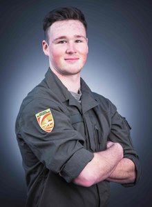 Rekrut Matteo Fleischmann fungierte als Guide von Johannes Aigner. (Foto: Bundesheer/HBF Heinschink)