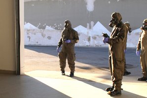 Ausbildung von ABC-Abwehrsoldaten zur Erkundung von chemischen Kampf- und Gefahrenstoffen. (Foto: ABCAbwZ)