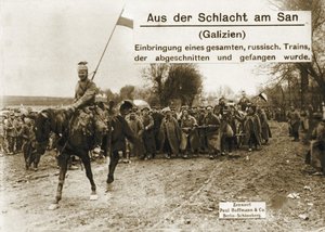 Abtransport von russischen Kriegsgefangenen durch deutsche Truppen. (Foto: HGM)