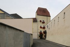 Der Judenturm im Nordwesten der ehemaligen Stadtbefestigung in der heutigen Kaltenbrunner-Gasse. (Foto: RedTD/Gerold Keusch)