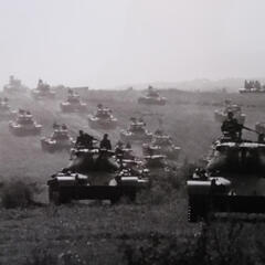 Kampfpanzer M47 des Österreichischen Bundesheeres während einer Übung in den 1960er Jahren. (Foto: Archiv Truppendienst)
