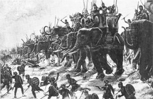 Kriegselefanten waren die "Panzer" der Antike. (Bild: Henri-Paul Motte; PD-art photograps, CC BY-SA)