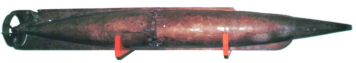 Luppis-Whitehead Torpedo aus dem Heeresgeschichtlichen Museum in Wien. (Foto: HGM)