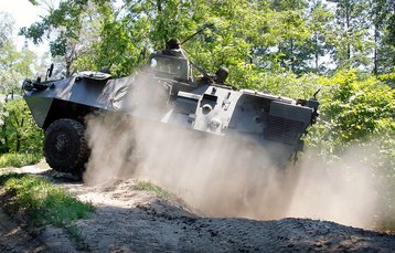 Ein wesentliches Merkmal des 'Pandur' ist die Mobilität im Gelände. (Foto: Bundesheer/Gunter Pusch)