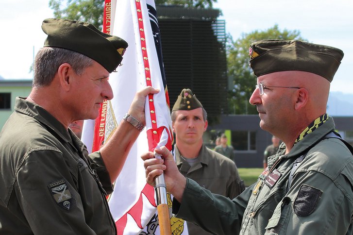 Kommandoübergabe an Brigadier Promberger im Sommer 2021. (Foto: Bundesheer/Michael Miller)