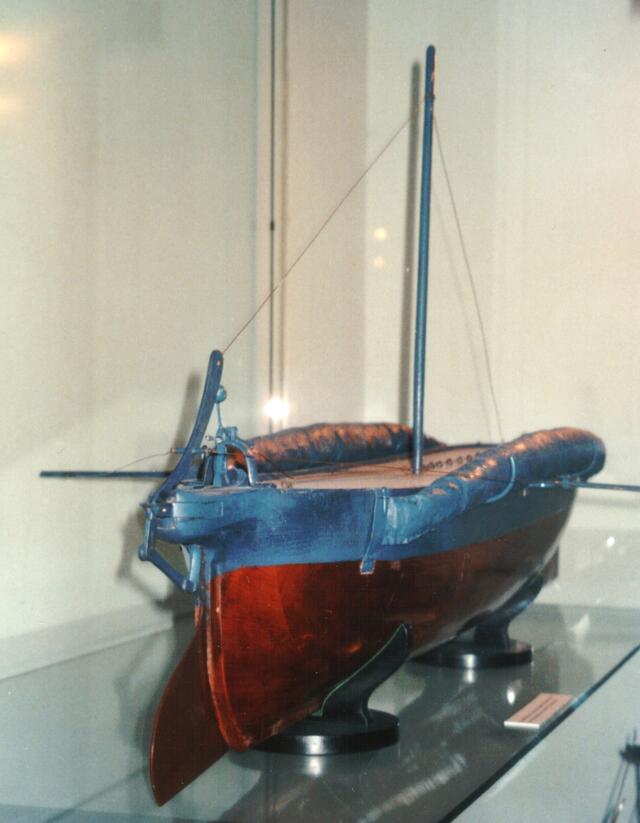 Modell des „Küstenretter“ (salvacoste) von Luppis im Heeresgeschichtlichen Museum, Wien. (Foto: HGM)