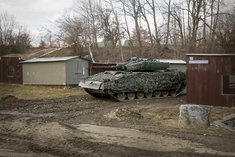 Panzergrenadiere üben mit ihrem Schützenpanzer "Ulan" in der UTA Steinbach. (Foto: RedTD/Gerold Keusch)