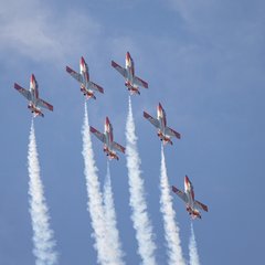 Die Patrulla Águila aus Spanien. (Foto: Bundesheer/Daniel Trippolt)