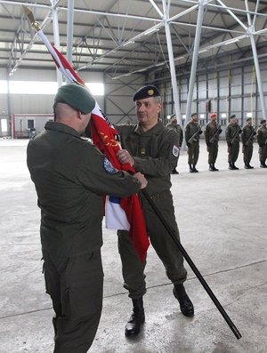 Im Dezember 2017 übernahm Oberst des Generalstabsdienstes Dieter Muhr das Kommando über das österreichische EUFOR-Kontingent. (Foto: Bundesheer/Heinz Jilch)