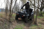 Quads sind besonders gut für enge Waldwege geeignet. (Foto: Keusch)