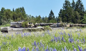 Zwei „Leopard“ 2A4 des ÖBH warten auf weitere Befehle. (Foto: 4.PzGrenBrig/ÖA)