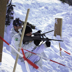 Das bulgarische Team beim Scharfschießen im Gebirge. (Foto: Bundesheer/Michael Kerschat)