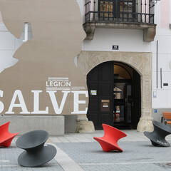 Eingang des Museums Lauriacum während der Oberösterreichischen Landessaustellung 2018. (Foto: RedTD/Gerold Keusch)