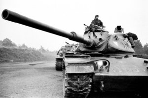 Kampfpanzer M60A1 des Österreichischen Bundesheeres im Jahr 1968. (Foto: Bundesheer)