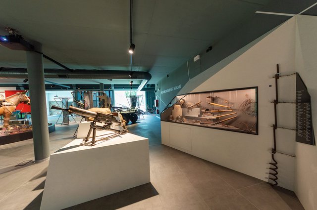 Blick in den großen Ausstellungssaal des Museums. (Foto: Museo Nazionale Storico degli Alpini)