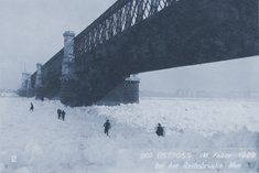 Eisstoss unter der Reichsbrücke in Wien 1929. (Foto: Archiv Rauchenbichler)