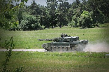 "Leopard" 2A4 auf dem TÜPl (Foto: RedTD/Gerold Keusch)