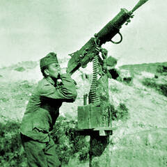 Maschinengewehr im Fliegerabwehreinsatz, 1917/18. (Foto: Archiv Hausdorf)