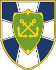 Das Wappen des Seebataillons in Eckernförde.