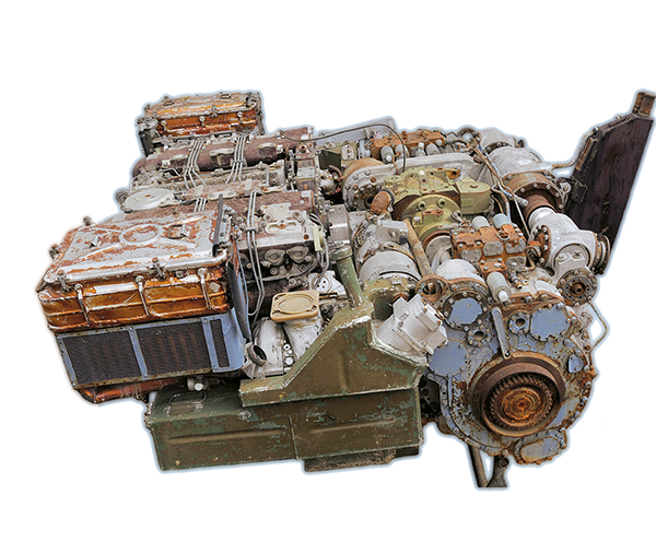 Im T-14 ist der bereits für das Kampfpanzerprojekt T-95 entwickelte 12-Zylinder-Dieselmotor mit zwei Abgasturboladern und Ladeluftkühlung mit einer Normalleistung von 1.200 PS eingebaut. (Foto: Markus Werren)