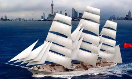 So wie auf dem Bild soll das Segelschulschiff der chinesischen Marine aussehen. (Foto: Archiv nt)