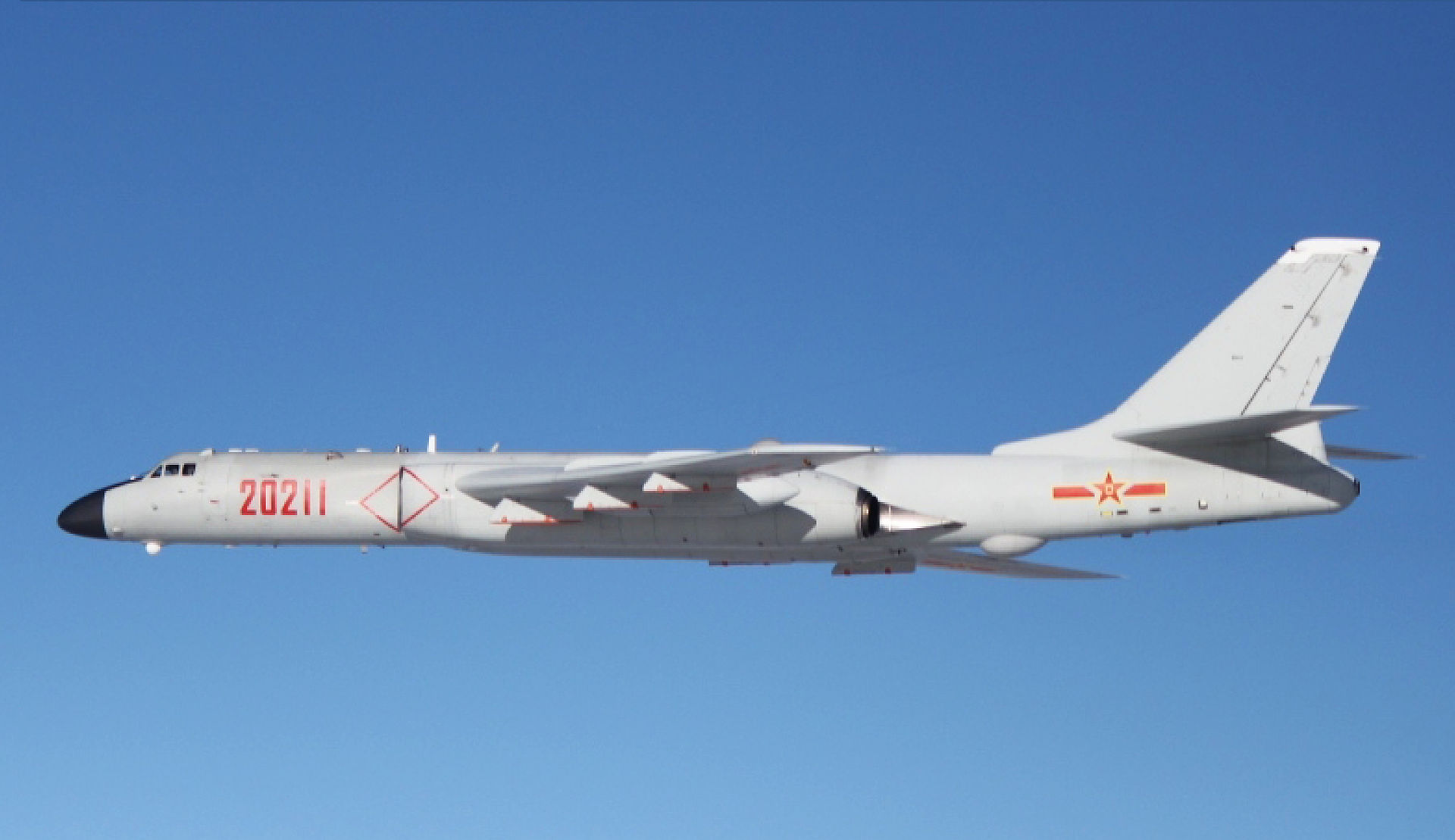 Der modernisierte H-6K-Bomber der chinesischen Luftwaffe. (Foto: PLA, CC BY 4.0 International)