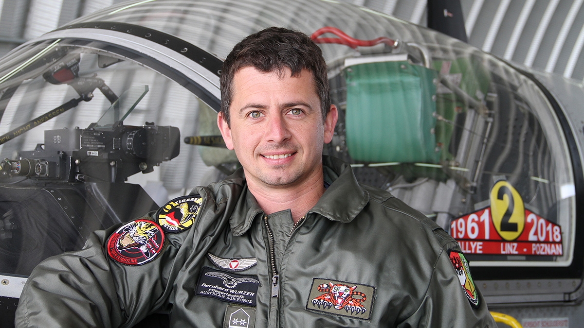 Oberstabswachtmeister Bernhard Wurzer ist als Techniker während der Nato Tiger Meet 2018 in Polen eingeteilt. (Foto: ÖBH/Miller)
