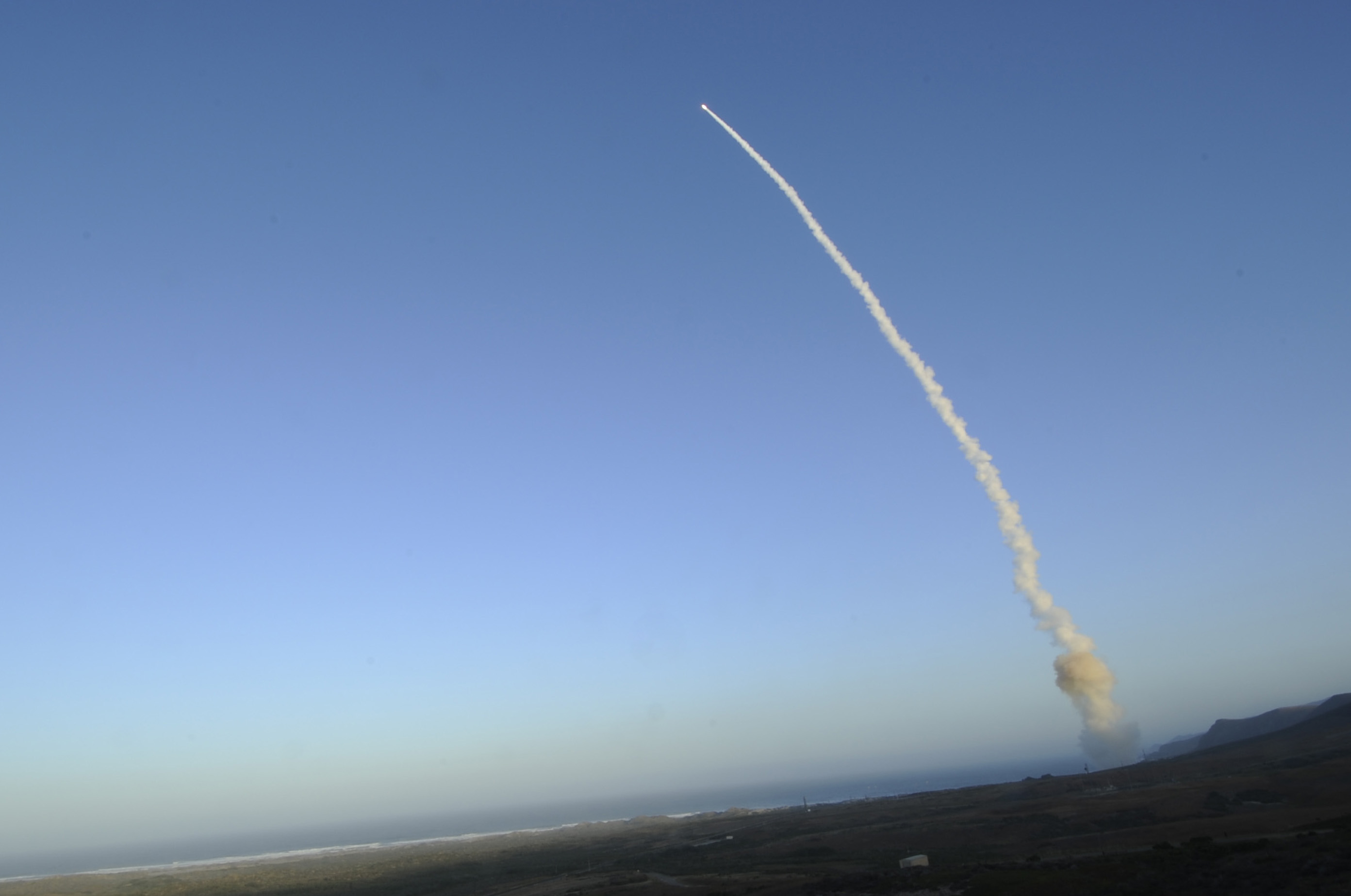 Abschuss einer amerikanischen ICBM „Minuteman“. (Foto: U.S. Air Force/Senior Airman Lael Huss)