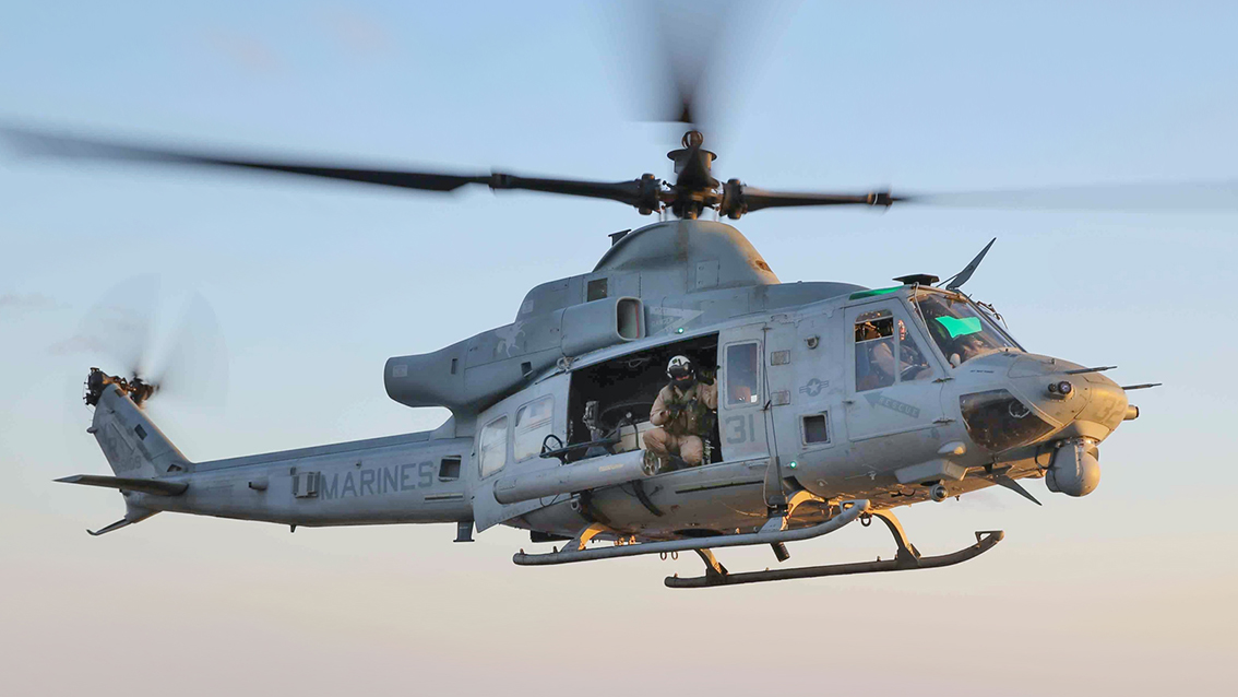 Ein UH-1Y „Super Huey“ beim Start. (Foto: Lance Cpl. Jeremy Laboy/Public Domain)