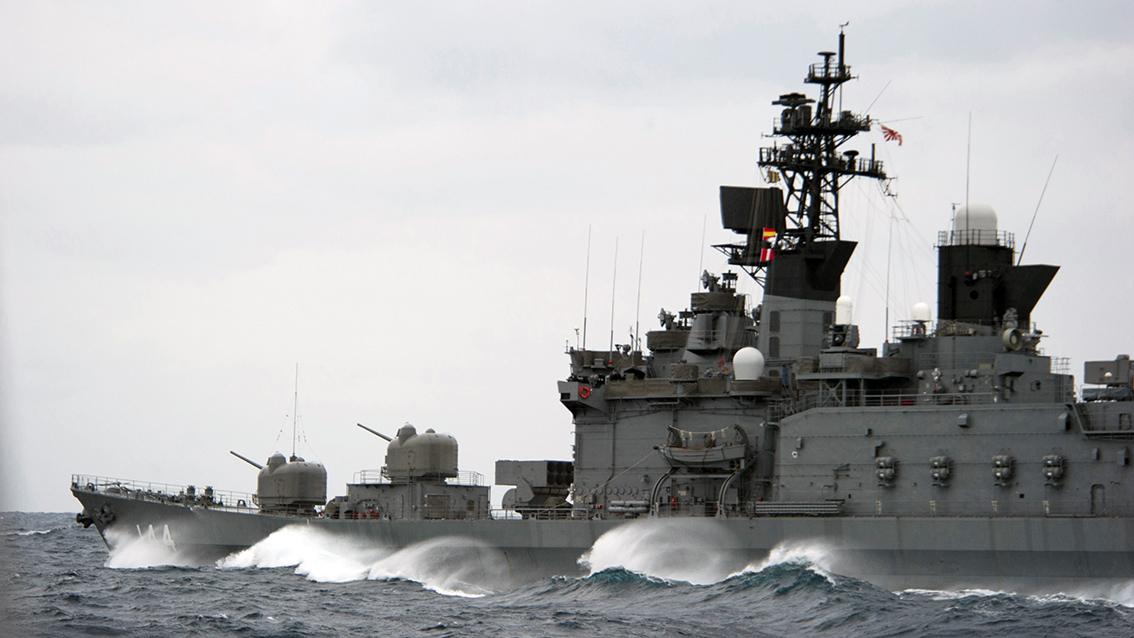 Japanischer Zerstörer im Pazifik. (Symbolfoto: U.S. Navy/Mass Communication Specialist 2nd Class James R. Evans, Public Domain)