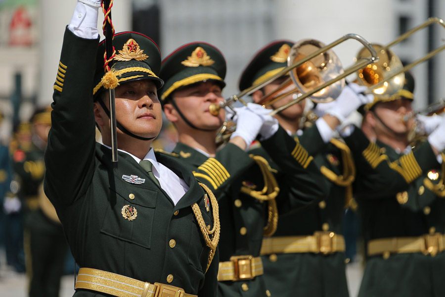 Militärmusik der Chinesischen Volksbefreiungsarmee. (Foto: Mil.ru/ CC BY 4.0)