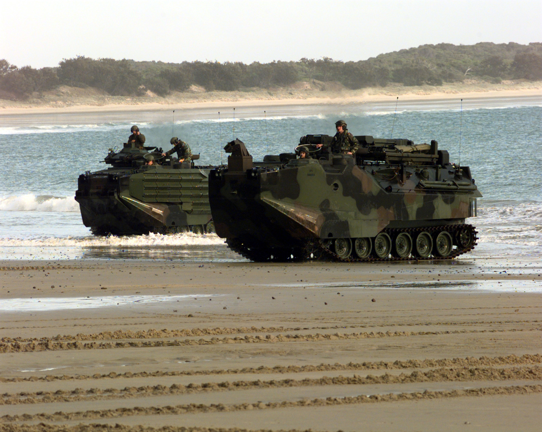 SYMBOLBILD: Beim Manöver „Talisman Sabre“ war die neugegründete japanische Marineinfanterieeinheit unter anderem mit Landungsfahrzeugen vom Typ BAE AAV 7 beteiligt.