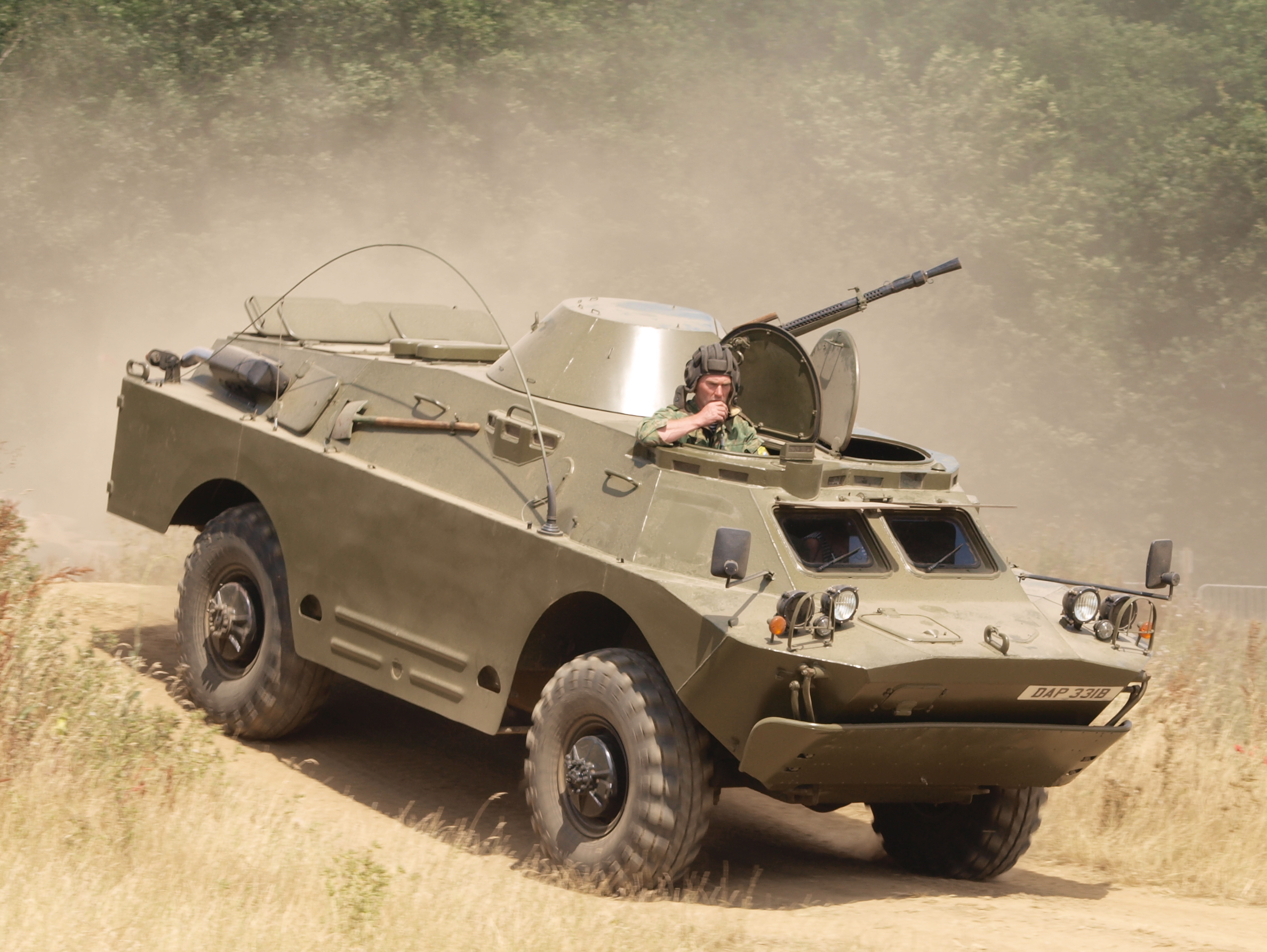 Die indische Armee plant die derzeit im Grenzgebiet zu Pakistan eingesetzten BRDM-Panzer (Bild) durch 200 neue Radpanzer zu ersetzen. (Foto: AlfvanBeem, gemeinfrei)