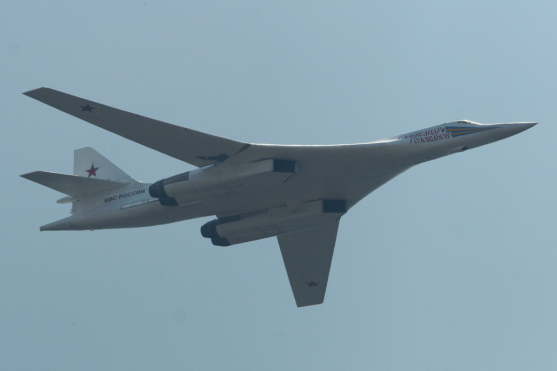 Symbolbild: Im Unterschied zur vorherigen Generation (Bild) verfügt die neue Version der Tu-160M u.a. über stärkere Triebwerke. (Symbolfoto: Alan Wilson, CC BY-SA 2.0)