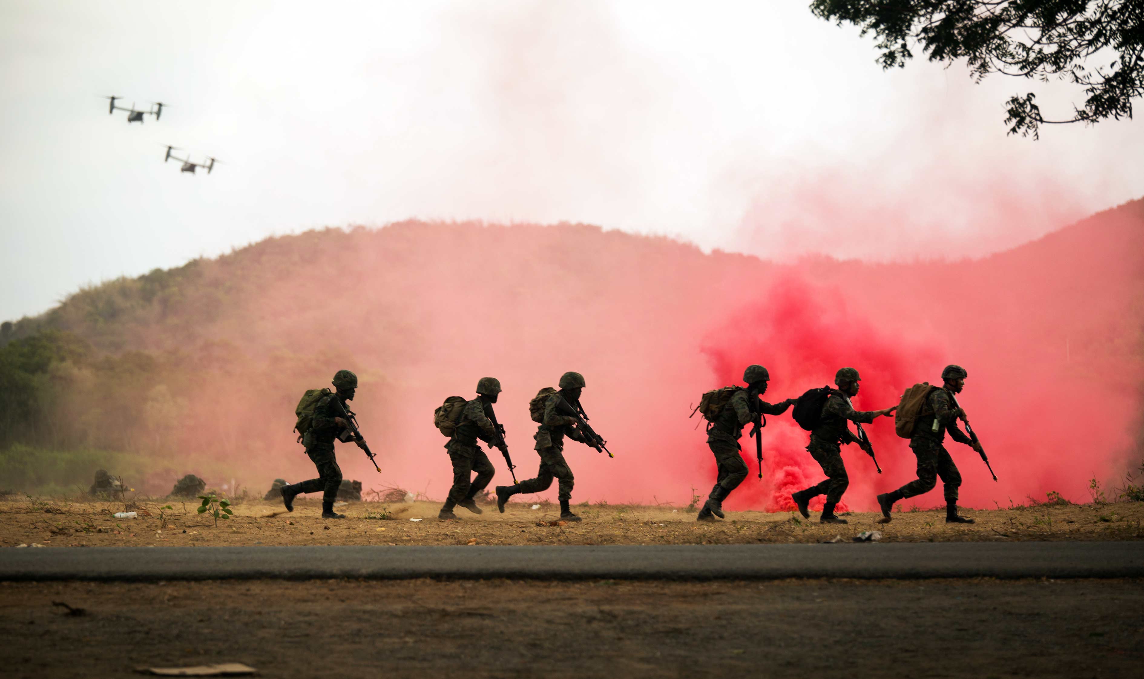 Thailändische Marinesoldaten arbeiten bei der „Cobra Gold 2020“ eng mit den U.S. Marines zusammen. (Foto: Timhayes007, CC BY-SA 4.0)