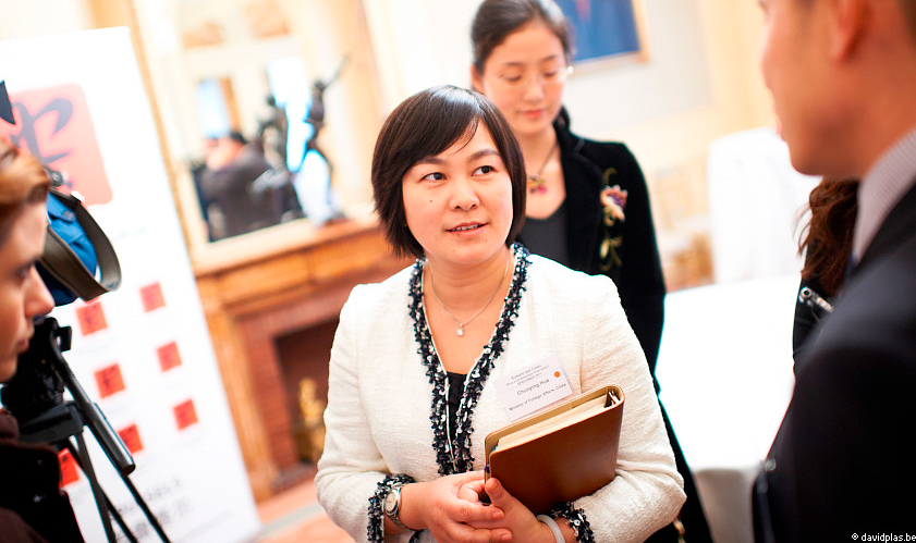 Die Sprecherin des chinesischen Außenministeriums, Hua Chunying, lehnte eine Teilnahme am START-Vertrag ab. (Foto: Friends of Europe, CC BY-SA 2.0)