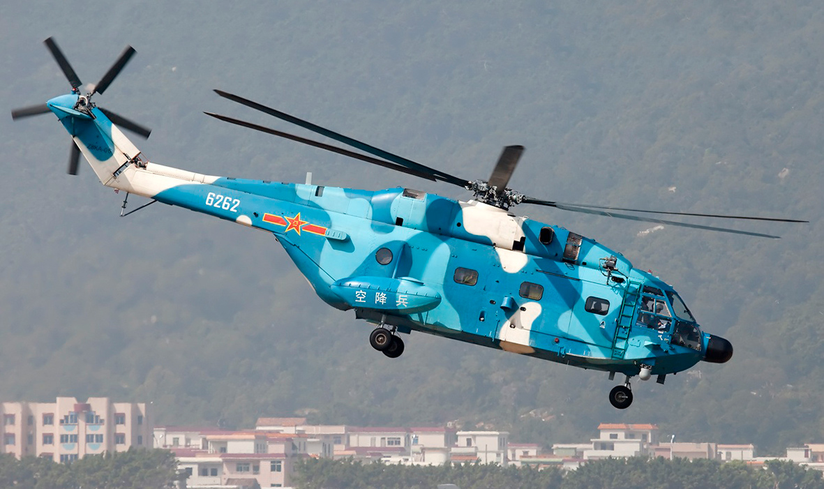 China testet aktuell eine neue Version des Z-8-Transporthubschraubers. (Foto: Allen Zhao, GFDL 1.2)