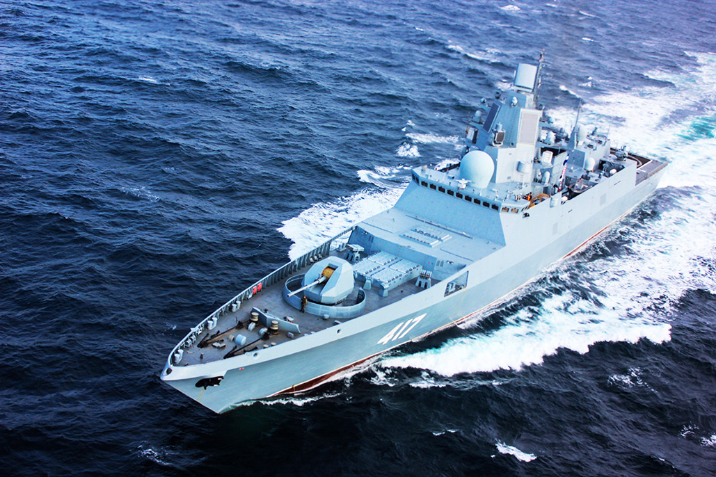 Die „Admiral Gorshkov" feuerte die Hyperschallrakete Tsirkon ab. (Symbolbild: Ministry of Defence of the Russian Federation, gemeinfrei) 