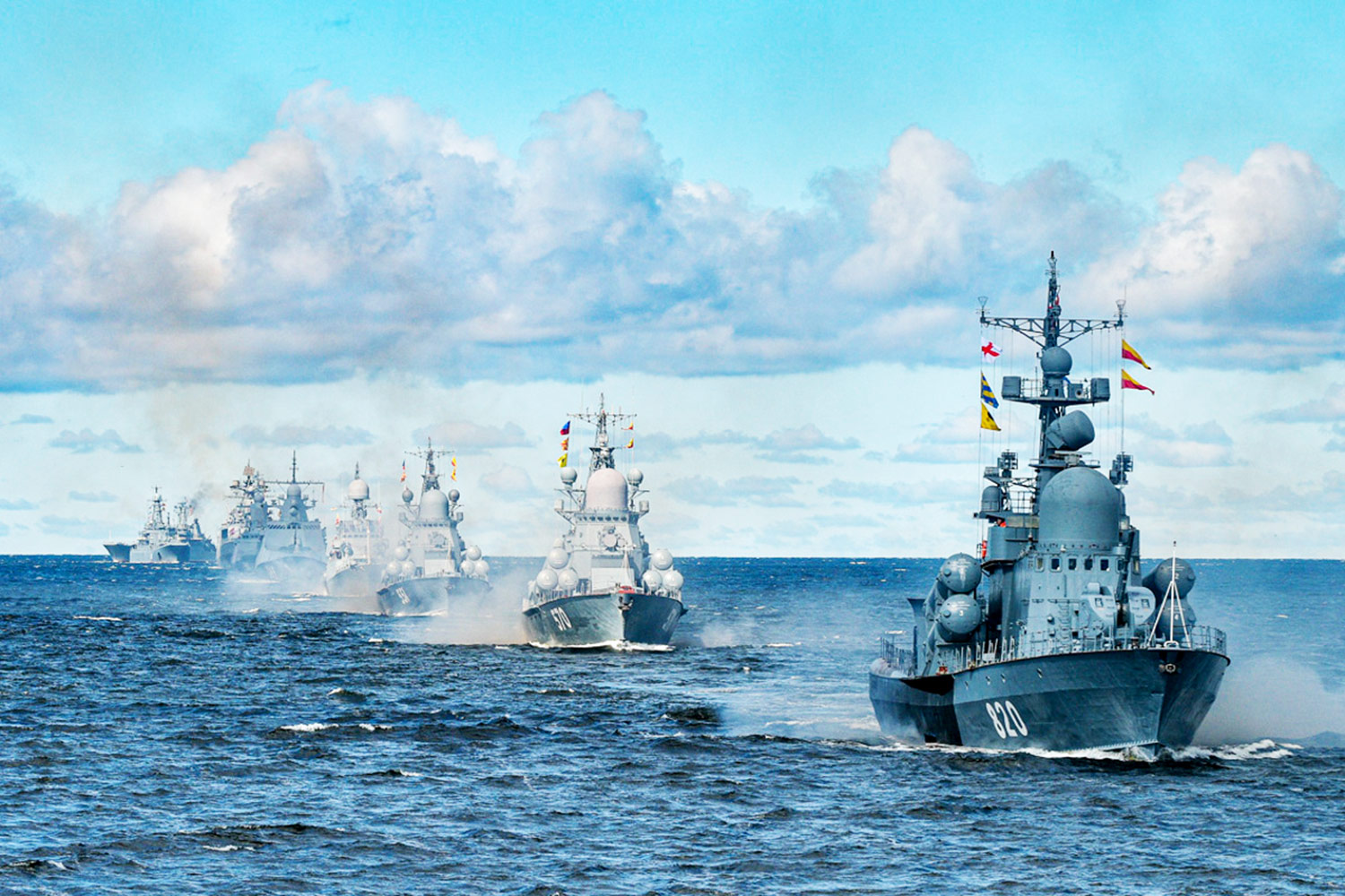 Eine russische Flotte wird an der Übung Aman-2021 teilnehmen. (Symbolbild: Russisches Verteidigungsministerium)