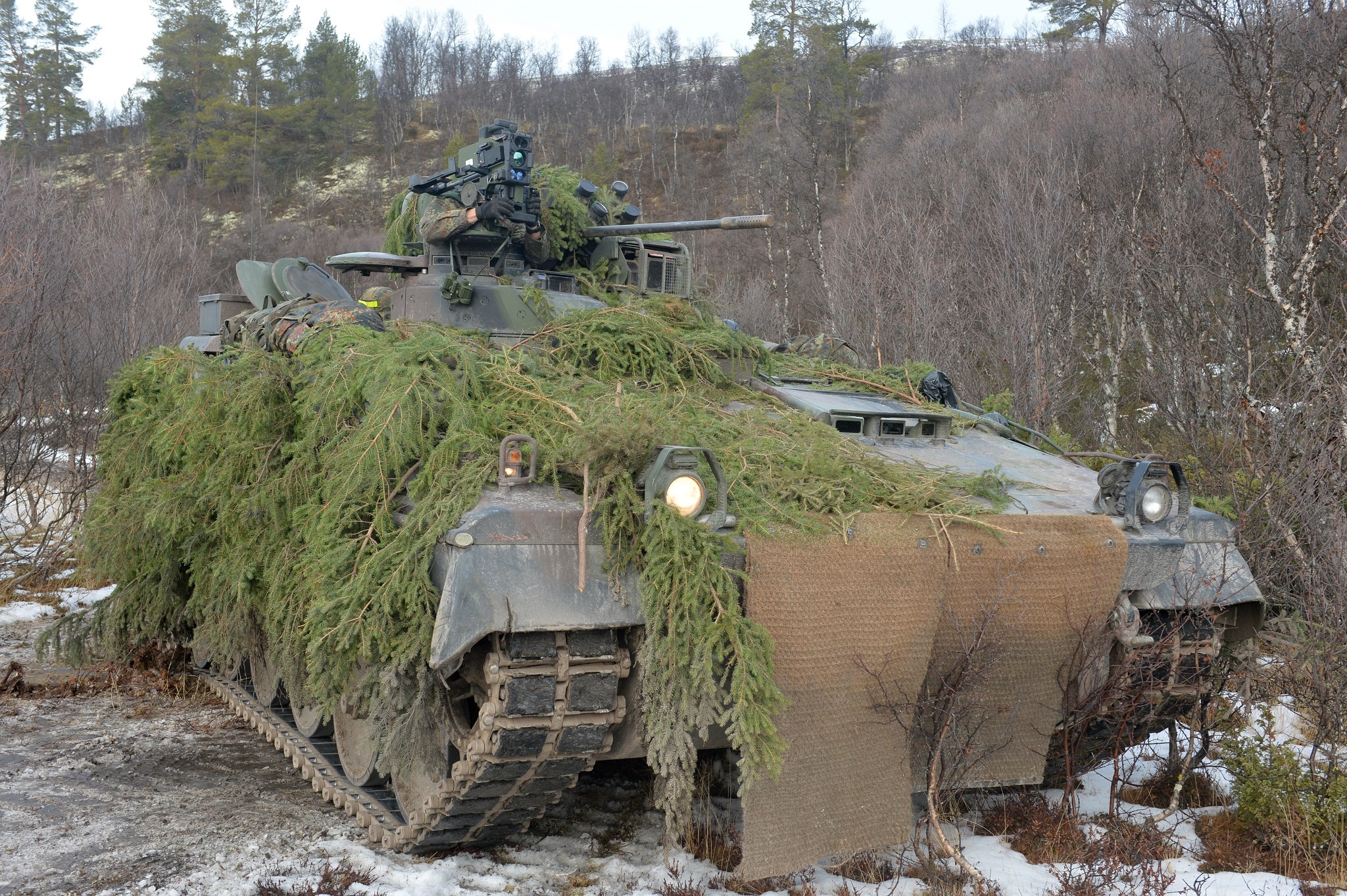 Marder mit integriertem MELLS. (Foto: Rheinmetall/Carl Schulze)
