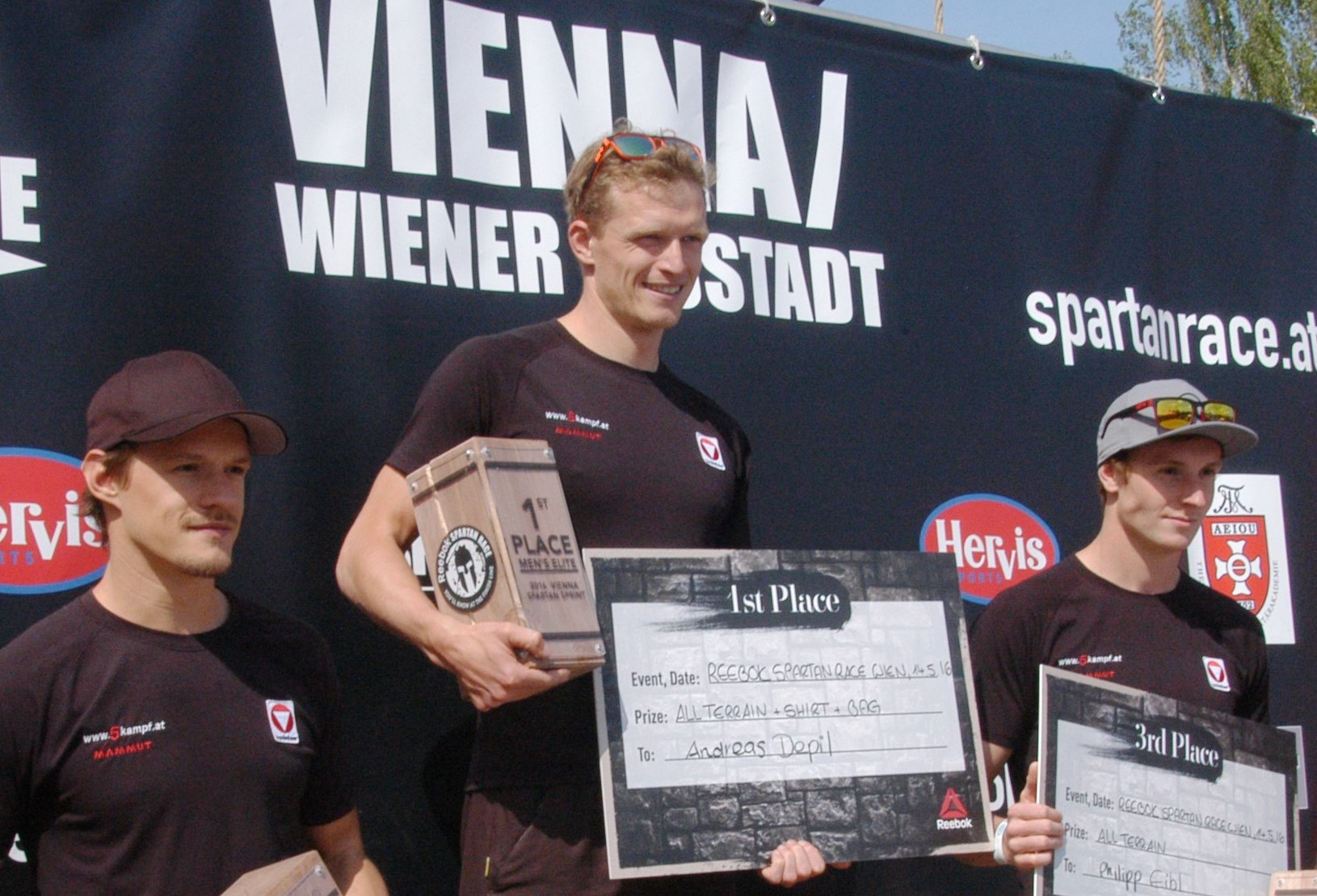 Siegerehrung: Platz 1 bis drei geht an Bundesheer-Soldaten.