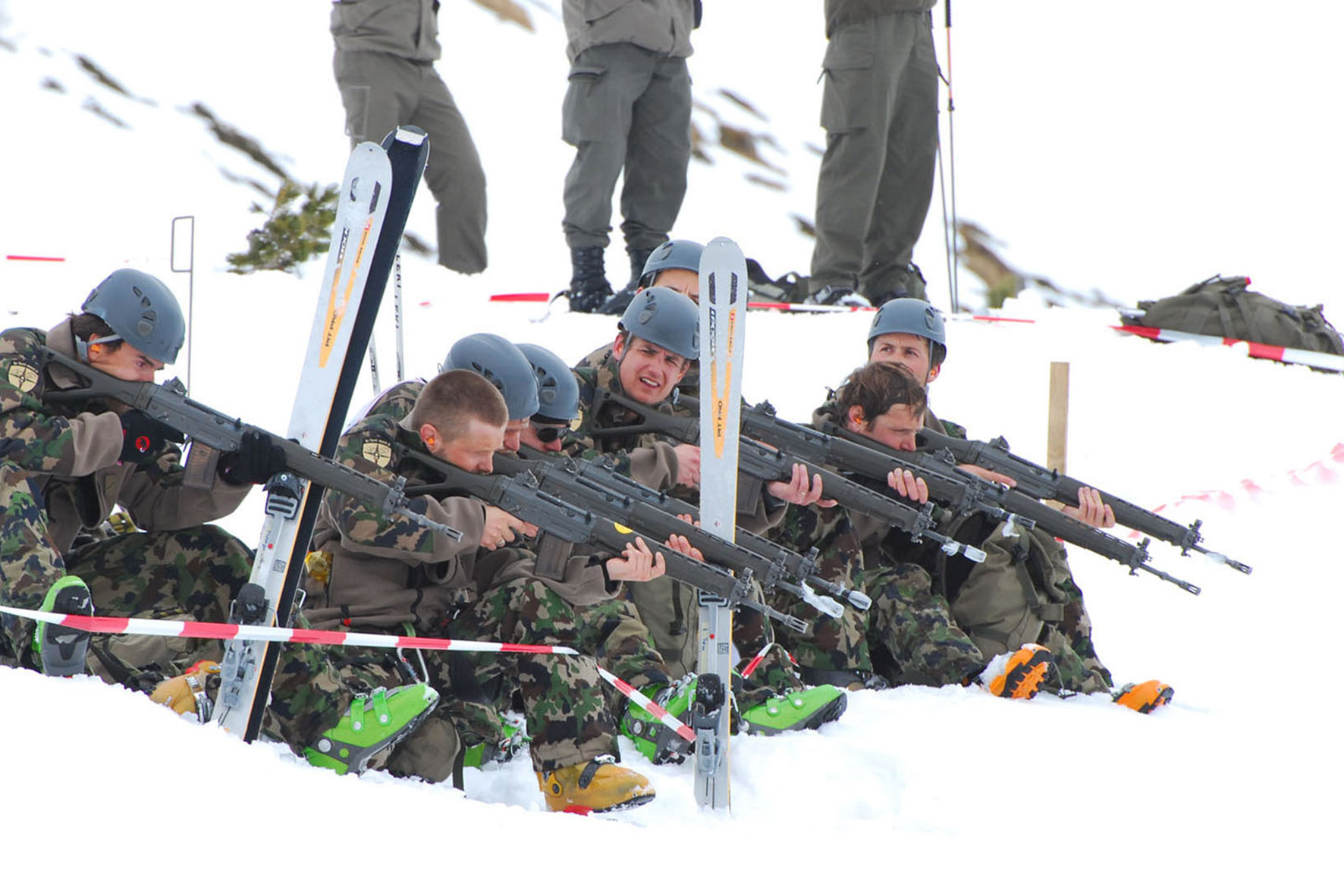 Das Scharfschießen im Gebirge ist eine Station des Wettbewerbes. (Foto: Bundesheer/Martin Hörl)